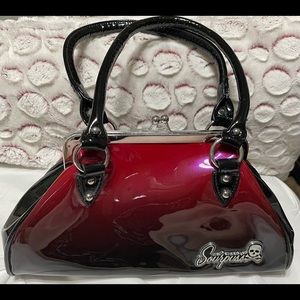 Sourpuss purse -reddish black fade